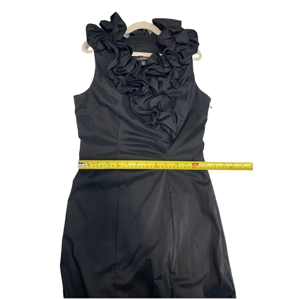 𝅺LECHATEAU Ruffled Neckline Formal Dress - Picture 8 of 10